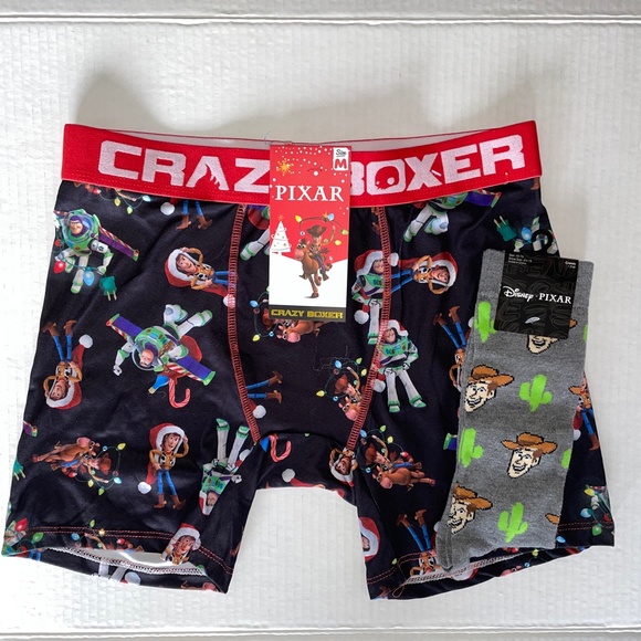 Disney Underwear & Socks Mens Disney Christmas Toy Story Buzz Woody